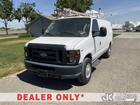 (Dixon, CA) 2011 Ford E350 Econoline Cargo Van Runs & Moves)(Permanent Code C011E, Driver Side Rear 