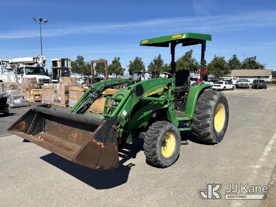 (Dixon, CA) John Deer 4520 Tractor Loader Runs & Operates) (Flat Tire