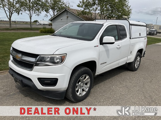 (Dixon, CA) 2019 Chevrolet Colorado 4x4 Extended-Cab Pickup Truck Runs & Moves) (Permanent Codes P10