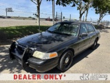 (Dixon, CA) 2009 Ford Crown Victoria Police Interceptor 4-Door Sedan Runs & Moves) (No Horn. Low Odo