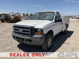 (Dixon, CA) 2007 Ford F250 4x4 Service Truck Runs & Moves)(Catalytic Converter Missing, Check Engine