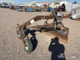 (Dixon, CA) Skid Steer Grader Attachment (Used Used, Surface Rust
