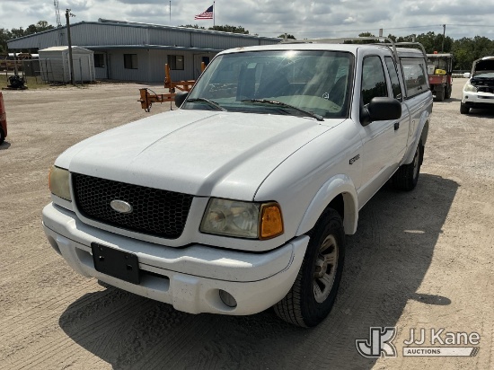 (Tampa, FL) 2003 Ford Ranger Pickup Truck State of FL Unit)(Runs & Moves)(Body & Paint Damage, Trunk