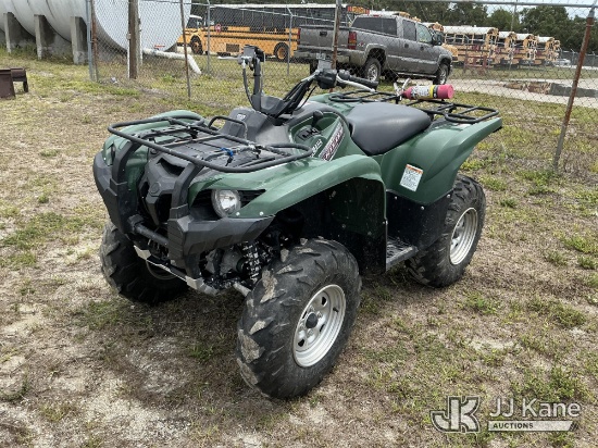 (Tampa, FL) 2012 Yamaha Grizzly 550 4x4 All-Terrain Vehicle Hillsborough County BOCC Unit)(Runs & Mo
