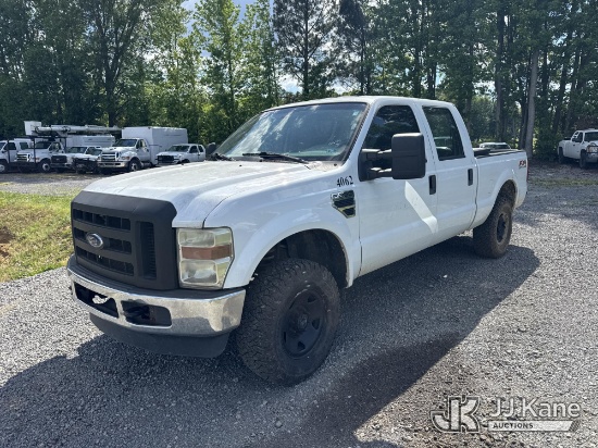 (Wakefield, VA) 2010 Ford F250 4x4 Crew-Cab Pickup Truck Runs & Moves) (Airbag Light On, Body/Paint