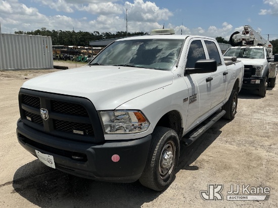 (Tampa, FL) 2015 RAM 2500 Crew-Cab Pickup Truck, Radio Not Included Runs & Moves)(Body & Paint Damag