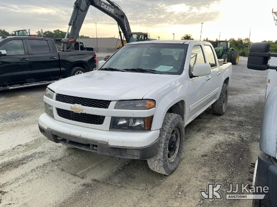 (Moncks Corner, SC) 2012 Chevrolet Colorado 4x4 Crew-Cab Pickup Truck Runs & Moves) (Body Damage