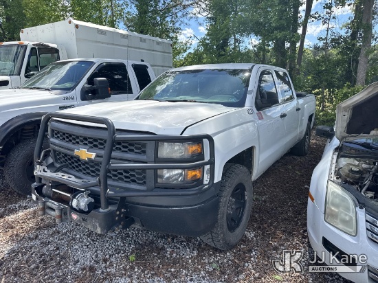 (Wakefield, VA) 2014 Chevrolet Silverado 1500 4x4 Crew-Cab Pickup Truck Not Running, Condition Unkno