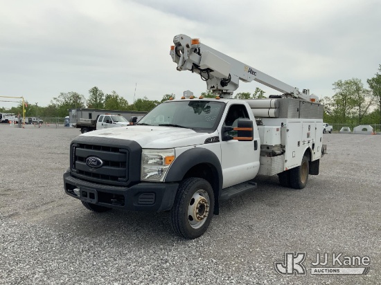 (Verona, KY) Altec AT200A, Telescopic Bucket Truck mounted behind cab on 2012 Ford F450 Service Truc
