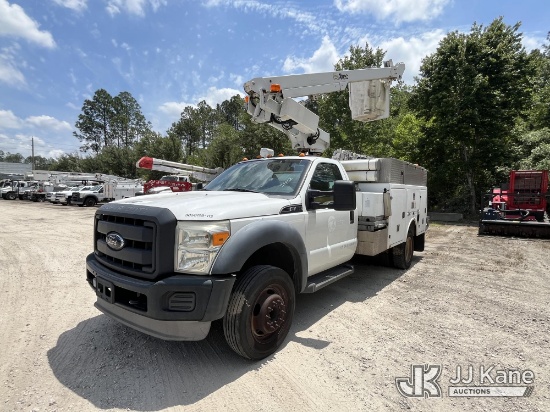 (Jacksonville, FL) Altec AT200-A, Telescopic Non-Insulated Bucket Truck mounted behind cab on 2012 F