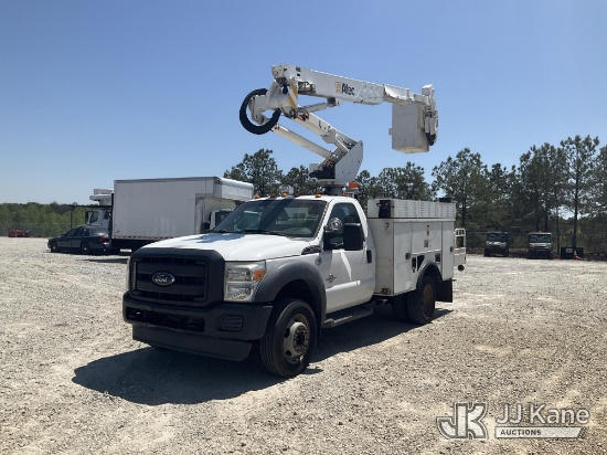 (Villa Rica, GA) Altec AT37G, Articulating & Telescopic Bucket Truck mounted behind cab on 2013 Ford