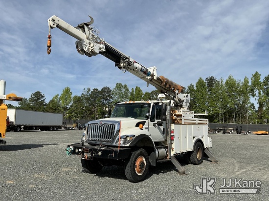 (China Grove, NC) Terex Commander C4047, Digger Derrick rear mounted on 2013 International 7400 4X4 