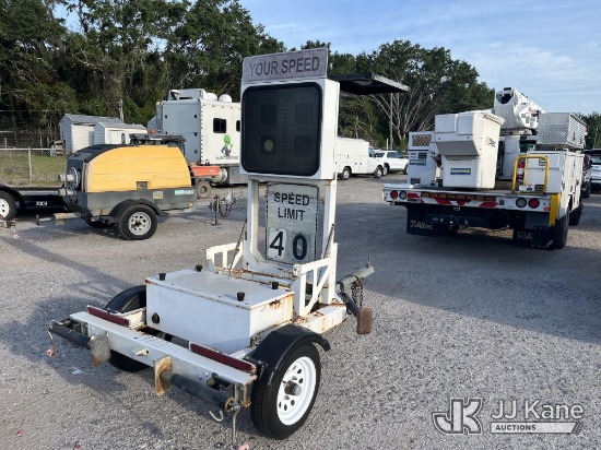 (Tampa, FL) 2014 AEP North America Portable Solar Speed Detector Board, trailer mtd. Manatee County