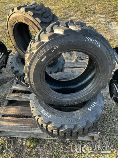 (Tampa, FL) (4) Skid Steer Loader Tires New