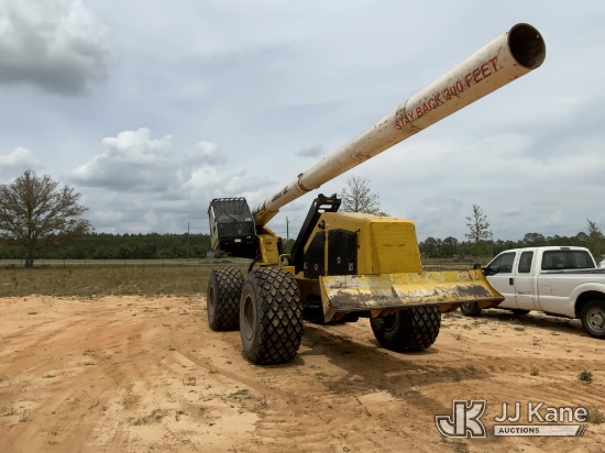 (Blackshear, GA) 2018 Jarraff Articulating Rubber Tired Tree Saw Not Running, Missing Parts, Conditi