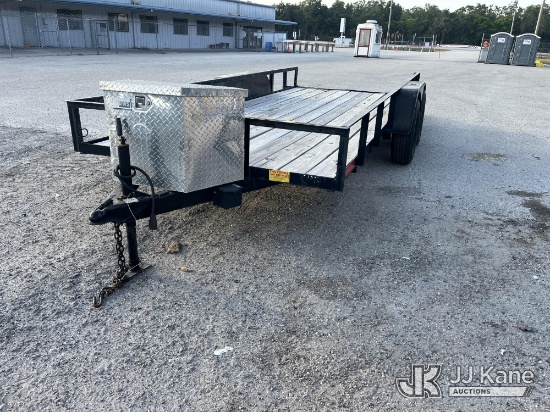 (Tampa, FL) 2014 Triple Crown T/A Tagalong Flatbed Trailer Manatee County BOCC Unit)(No Title - Regi