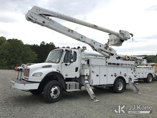 (Mount Airy, NC) Altec AA55E-MH, Material Handling Bucket Truck rear mounted on 2019 Freightliner M2