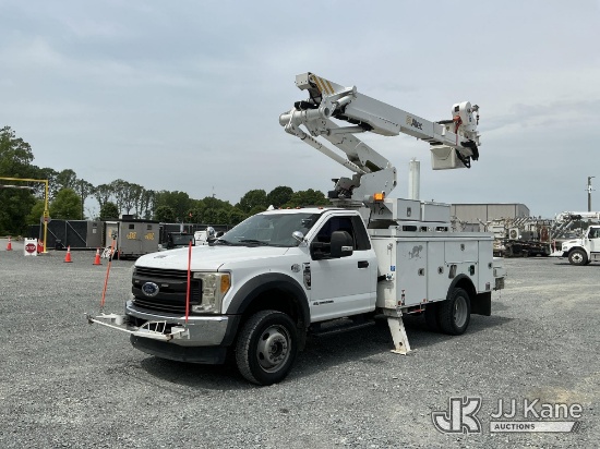 (China Grove, NC) Altec AT41-MH, Articulating & Telescopic Material Handling Bucket Truck mounted be