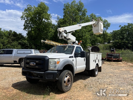 (Troy, AL) Altec AT200-A, Telescopic Non-Insulated Bucket Truck mounted behind cab on 2012 Ford F450