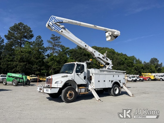 (Chester, VA) Altec AN55E-OC, Over-Center Material Handling Bucket Truck rear mounted on 2016 Freigh