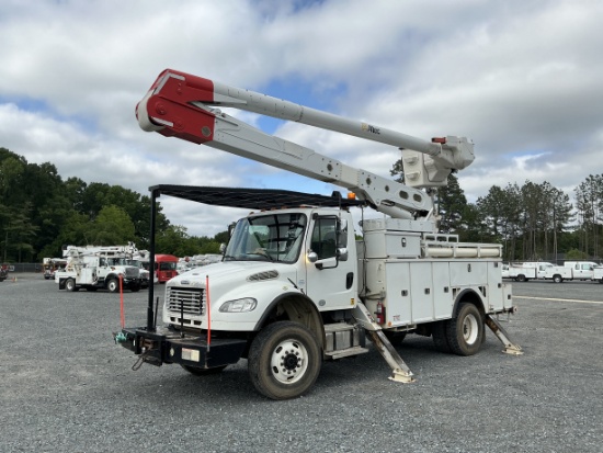 (China Grove, NC) Altec AA55-MH, Articulating Material Handling Bucket Truck rear mounted on 2015 Fr