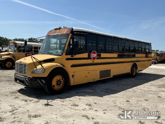 (Tampa, FL) 2008 Freightliner B2 School Bus Hillsborough County School Board Unit)(Runs & Moves) (Bo