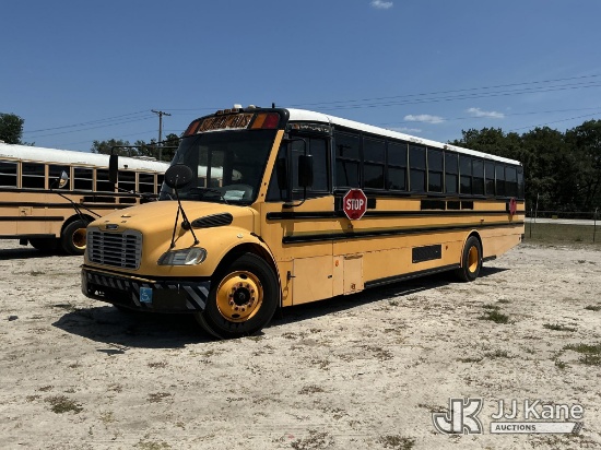 (Tampa, FL) 2008 Freightliner B2 School Bus Hillsborough County School Board Unit)(Runs & Moves) (Bo