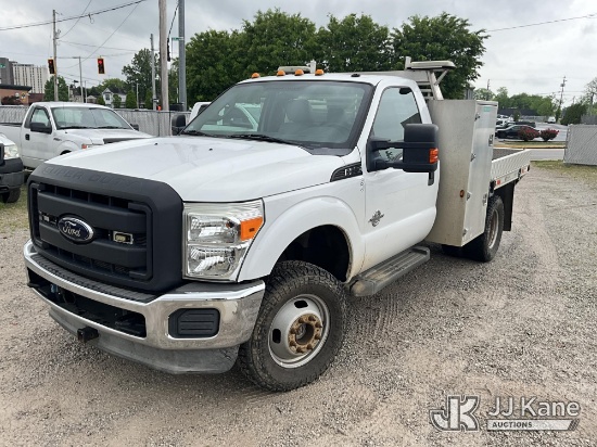 (Bowling Green, KY) 2012 Ford F350 4x4 Flatbed/Service Truck, Municipality Owned Runs & Moves