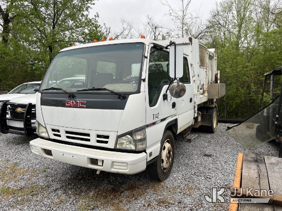 (Columbiana, AL) 2006 GMC W5500 Crew-Cab Trash/Compactor Truck Runs, Moves & Operates) (Jump To Star