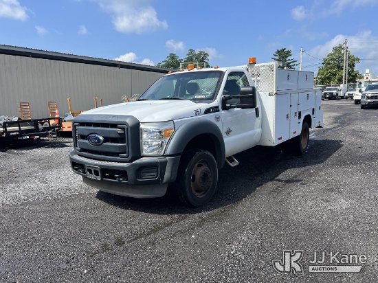 (Albertville, AL) 2012 Ford F450 Service Truck, (Municipality Owned) Runs) (Jump To Start, Jump Star