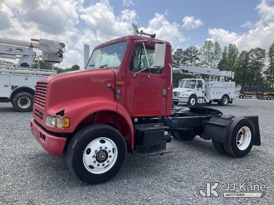 (China Grove, NC) 1999 International 8100 S/A Truck Tractor Runs & Moves) (Body Damage
