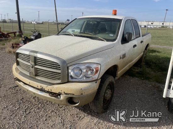 (Waxahachie, TX) 2008 Dodge Ram 3500 4x4 Extended-Cab Pickup Truck Not Running, Condition Unknown) (