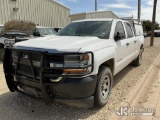 (Roscoe, TX) 2018 Chevrolet Silverado 1500 4x4 Crew-Cab Pickup Truck Runs & Moves) (Jump To Start, S