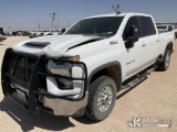 (Midland, TX) 2021 Chevrolet Silverado 2500HD 4x4 Crew-Cab Pickup Truck Wrecked) (Runs & Moves) (Che