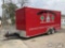 (South Beloit, IL) 2015 American Hauler T/A Enclosed Trailer Rear Door Damaged-Unusable, Floor Damag
