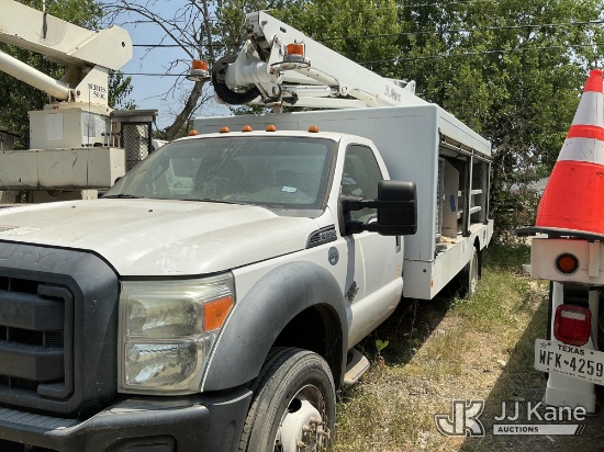 (San Antonio, TX) Altec AT248F, Articulating & Telescopic Non-Insulated Bucket Truck mounted behind 
