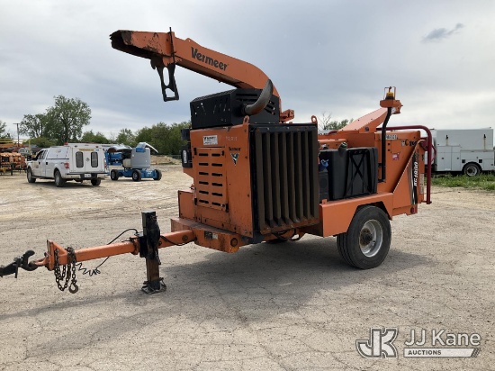 (South Beloit, IL) 2016 Vermeer BC1800XL Chipper (18in Disc) Runs, Clutch Engages)(Seller States-cra