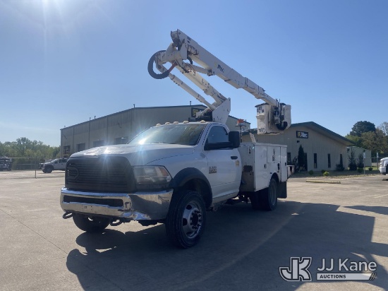 (Conway, AR) Altec AT37G, Articulating & Telescopic Bucket rear mounted on 2013 RAM 5500 4x4 Service