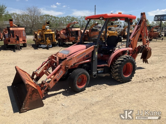 (South Beloit, IL) 2013 Kubota L45 4X4 Tractor Loader Backhoe Runs, Does Not Move, Condition Unknown