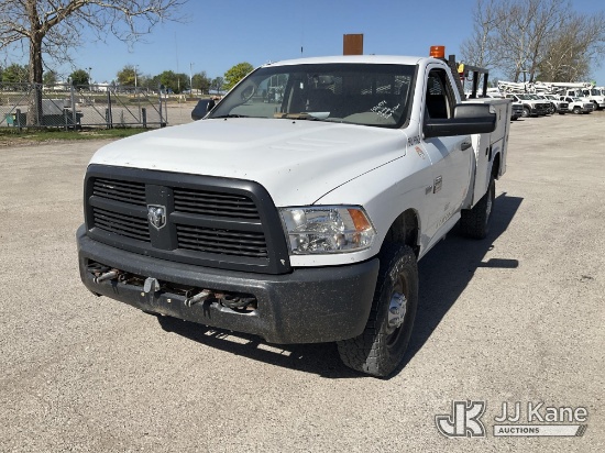 (Kansas City, MO) 2012 RAM 2500 4x4 Service Truck Runs & Moves)( Jump To Start, Battery Light & Serv