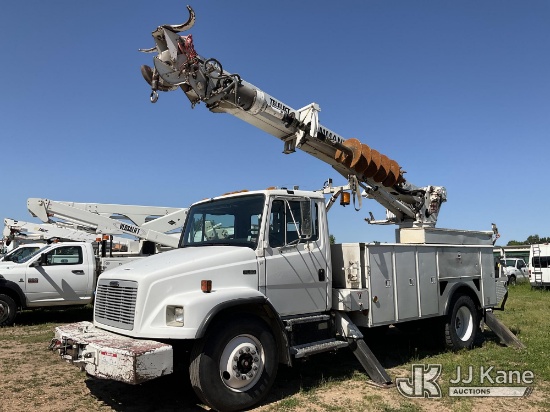 (Joplin, MO) Telelect Commander 4047, Digger Derrick rear mounted on 2002 Freightliner FL80 Utility 