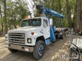 (Cedar Falls, IA) Manitex 1161, Hydraulic Truck Crane mounted behind cab on 1988 International 1754 