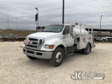 (San Antonio, TX) 2008 Ford F750 Fuel Tank Truck Runs & Moves) (PTO Engages, Fuel Tank Operates