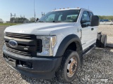 (Marshfield, MO) 2018 Ford F550 4x4 Cab & Chassis Runs & Moves. Some hail dents