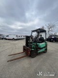 (South Beloit, IL) Mitsubishi FGC20K1 Solid Tired Forklift Runs, Moves & Operates