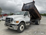 (Hawk Point, MO) 2015 Ford F750 Dump Flatbed Truck Runs, Moves, & Dump Bed Operates.