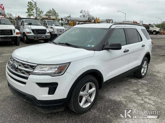 (Plymouth Meeting, PA) 2018 Ford Explorer 4x4 4-Door Sport Utility Vehicle Danella Unit) (Runs & Mov