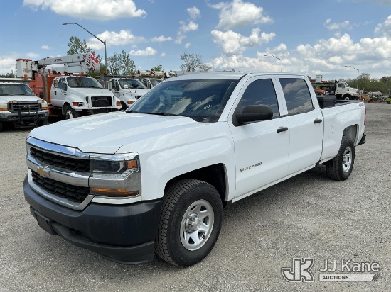 (Plymouth Meeting, PA) 2018 Chevrolet Silverado 1500 4x4 Crew-Cab Pickup Truck Danella Unit) (Runs &