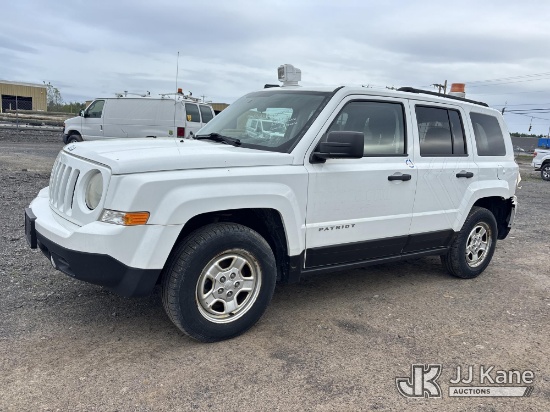 (Rome, NY) 2014 Jeep Patriot 4x4 4-Door Sport Utility Vehicle Runs & Moves, Rear End Wrecked, Body &