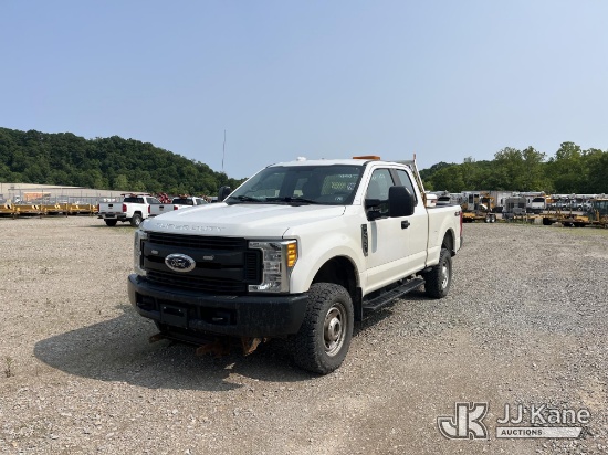 (Smock, PA) 2017 Ford F250 4x4 Extended-Cab Pickup Truck Runs & Moves, Check Engine Light On, TPS Li